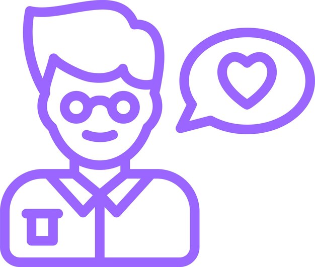 Design vectoriel Style d'icône de datation