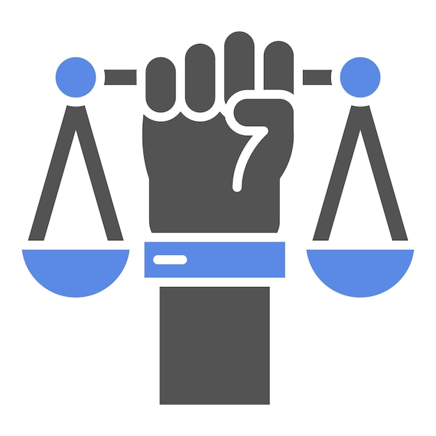 Vecteur design vectoriel style d'icône de droit civil