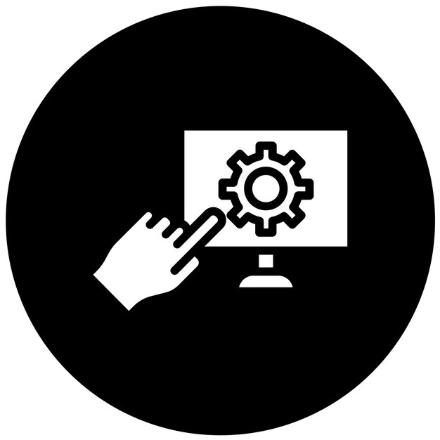 Design vectoriel Style de l'icône du menu de l'auto-service