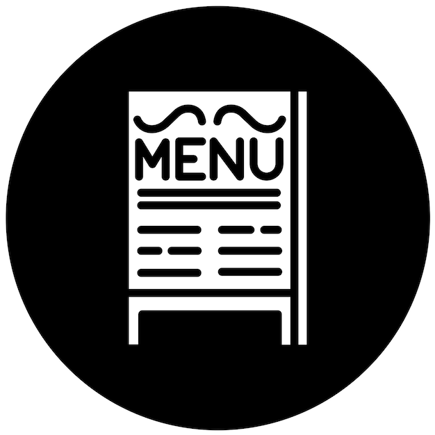 Design vectoriel Style de l'icône du menu quotidien