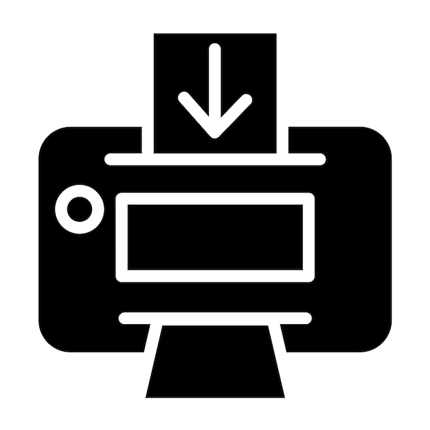 Design vectoriel Style d'icône envoyé à l'imprimante