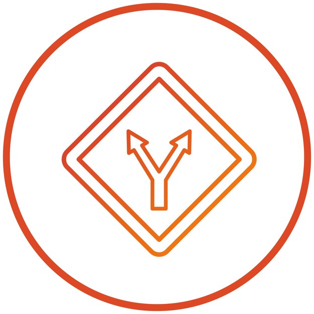 Design vectoriel et style d'icône d'intersection