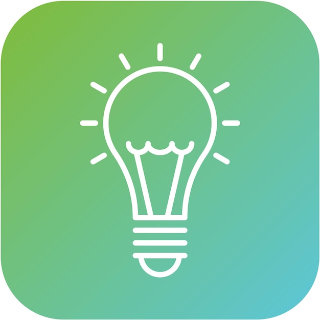 Design vectoriel Style d'icône de lumière blanche cool