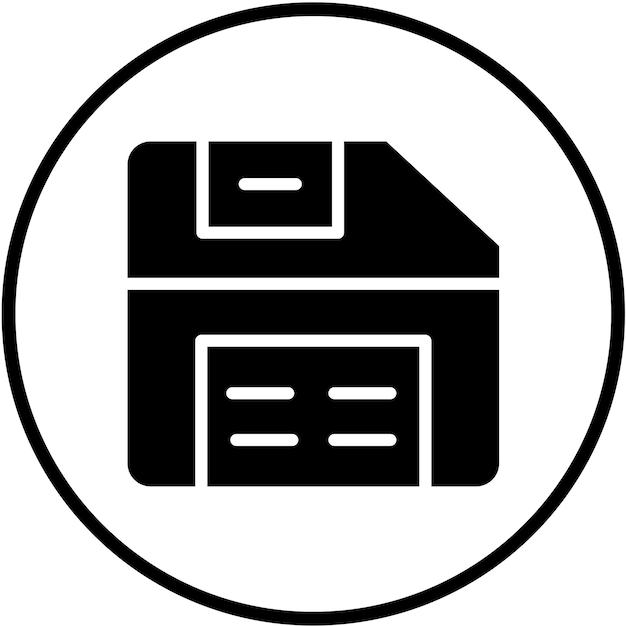 Design vectoriel style d'icône de sauvegarde du point