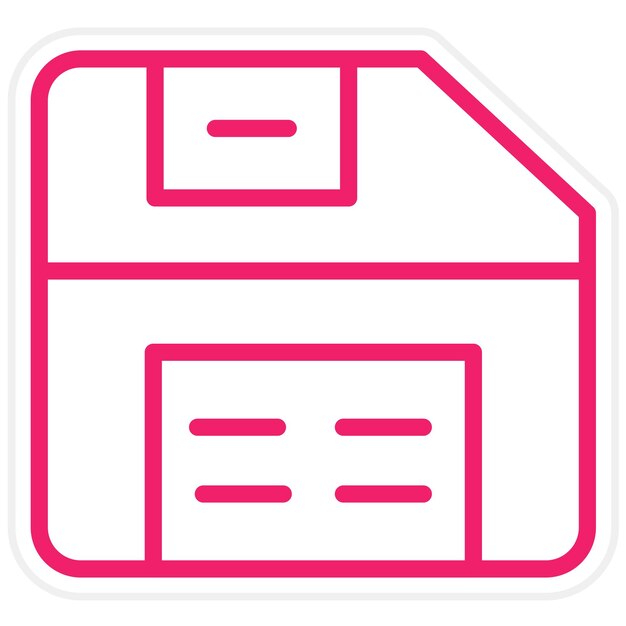 Design vectoriel style d'icône de sauvegarde du point