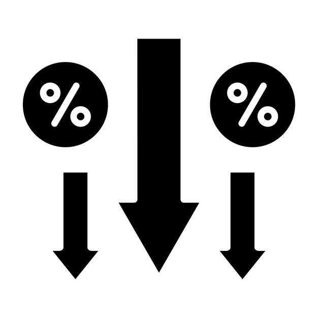 Vecteur le design vectoriel des taux d'aujourd'hui style d'icône