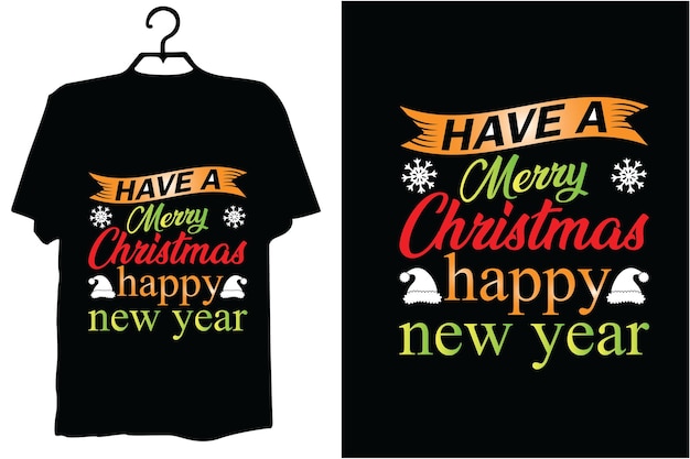 Design Vectoriel De La Typographie Des T-shirts De Noël