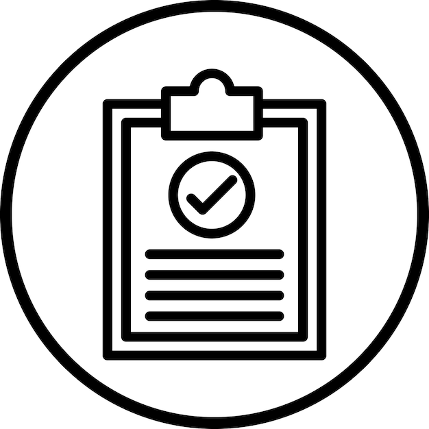 Design vectoriel vérification des fichiers style d'icône