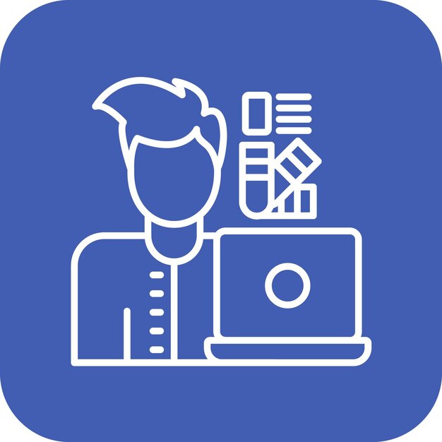 Designer Image vectorielle d'icône masculine Peut être utilisée pour la créativité