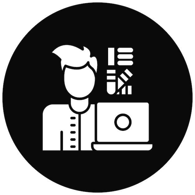 Designer Image vectorielle d'icône masculine Peut être utilisée pour la créativité