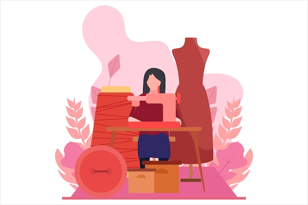 Designer de mode Illustration de conception plate