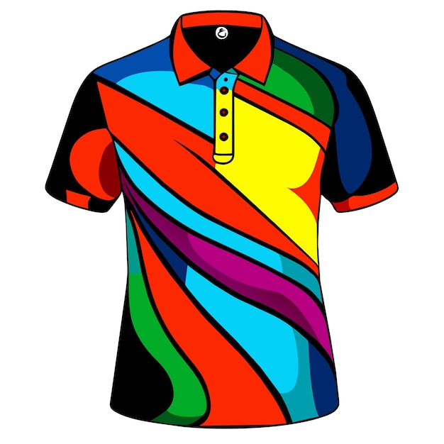 Vecteur designes de t-shirts de polo colorés