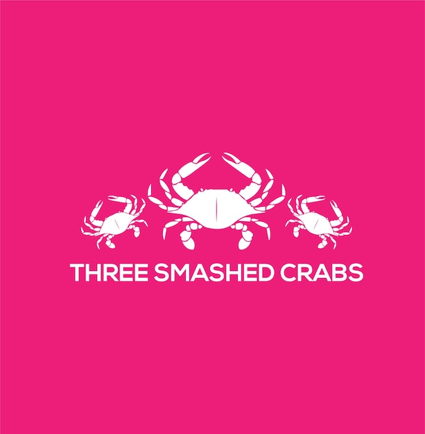 Vecteur designs de logos de crabes