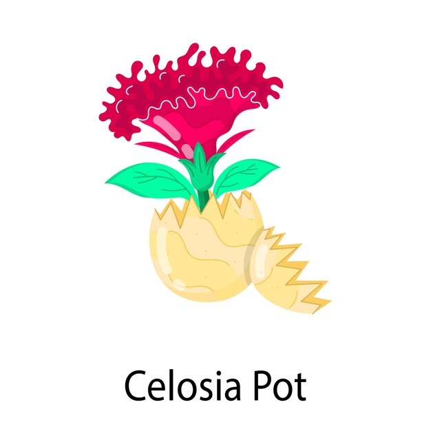 Vecteur un dessin d'ananas qui dit pot