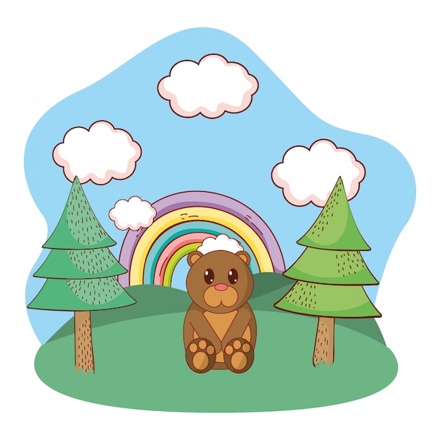 dessin animé animal mignon
