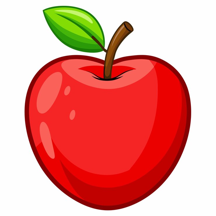 Vecteur dessin animé clipart de pomme dessin d'illustration