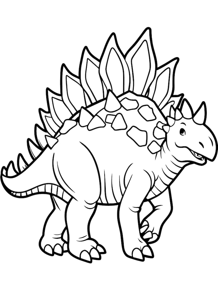 Vecteur un dessin animé d'un dinosaure avec un fond blanc