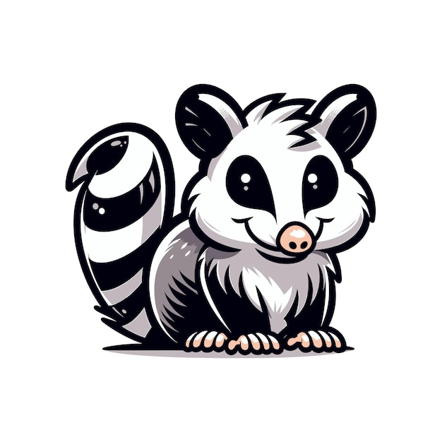 Dessin Animé Illustration Vectorielle Du Possum