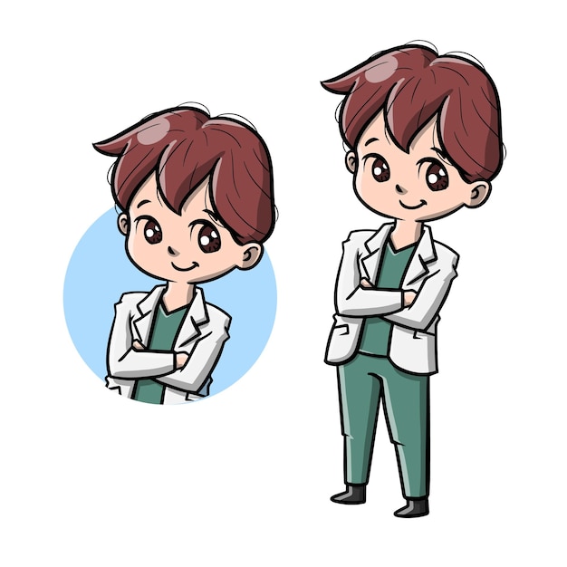 Dessin Animé Mignon Docteur