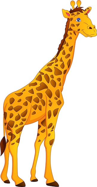 Dessin Animé Mignon Girafe