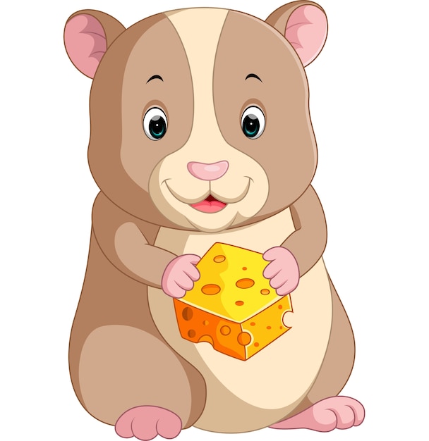 Vecteur dessin animé mignon hamster