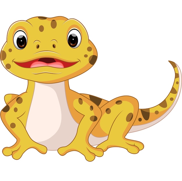 Dessin animé mignon de lézard