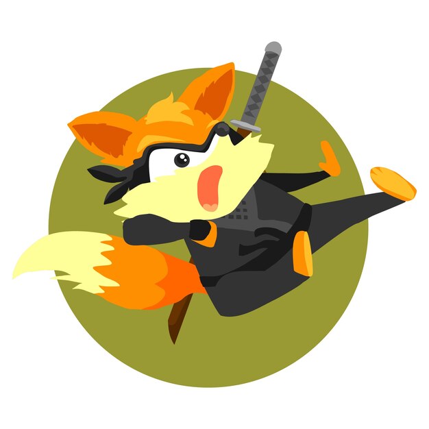 Dessin Animé Renard Ninja