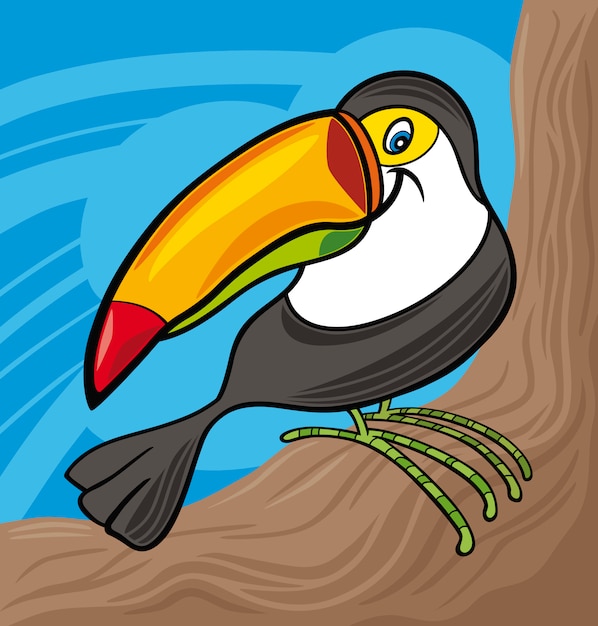 Vecteur dessin animé toucan