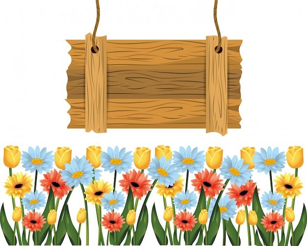 dessin animé tropical floral