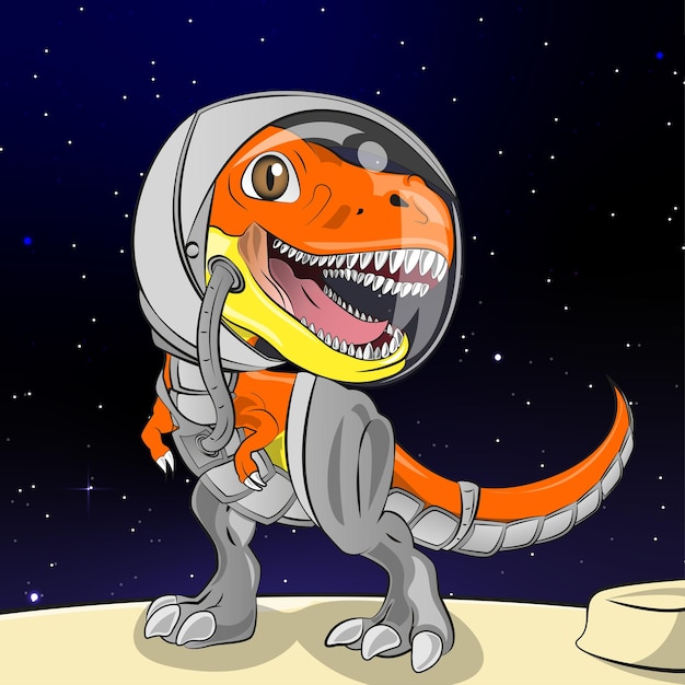 Dessin Astronaute T Rex