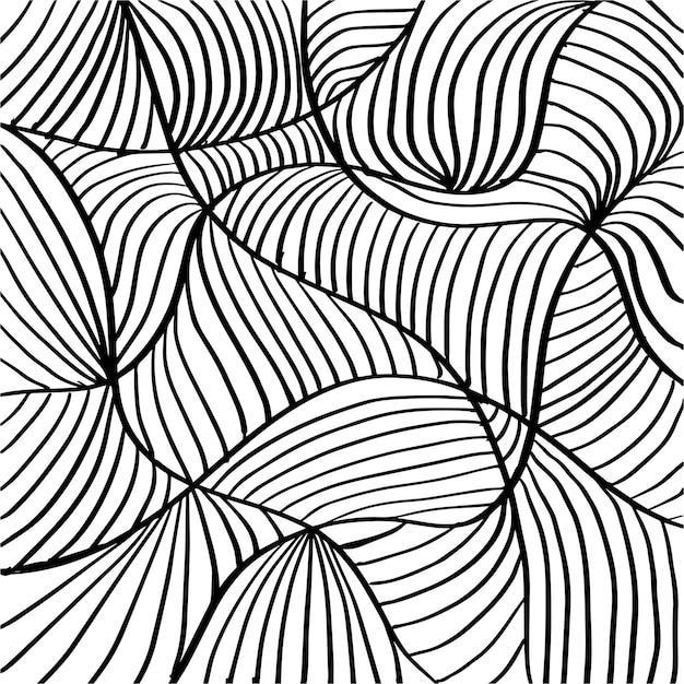 Dessin au trait abstrait doodle fond de dessin