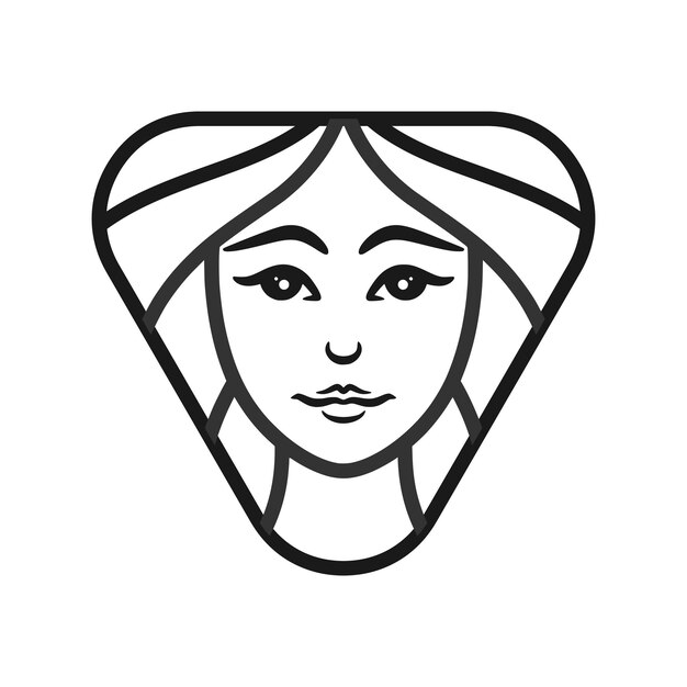 Dessin Au Trait Beauty Woman Logo Design