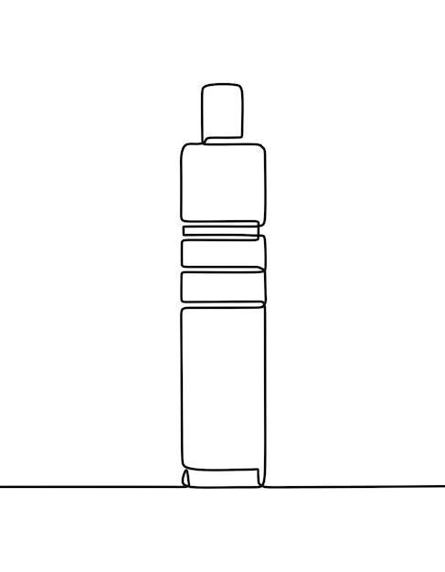 Dessin au trait continu sur la cigarette