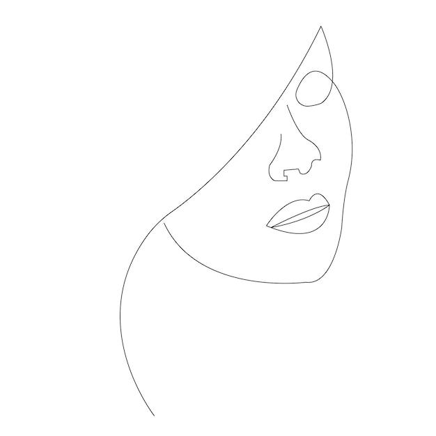 Vecteur dessin au trait ou dessin au trait d'une femme qui s'étend des bras est une illustration vectorielle de photo relaxante