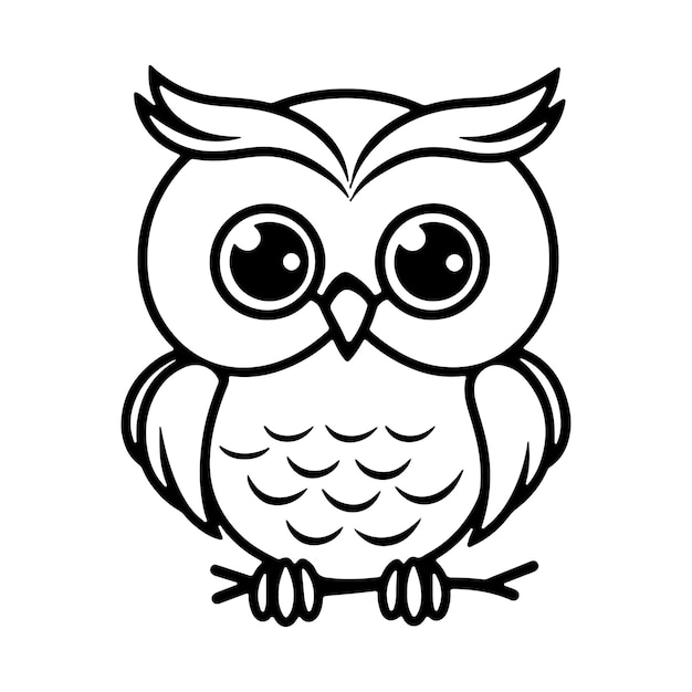 Dessin Au Trait Hibou