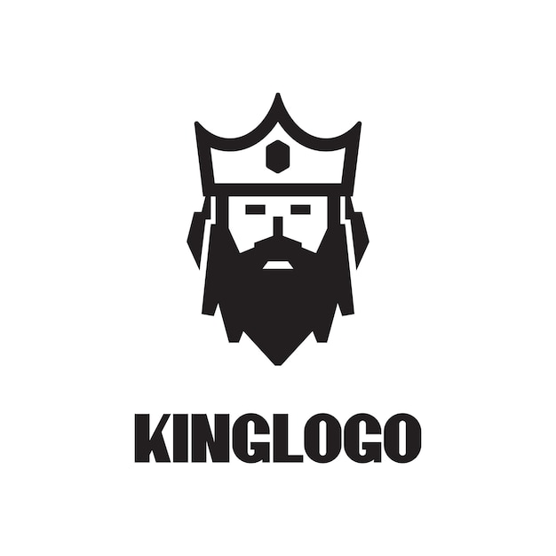 Dessin au trait King Logo
