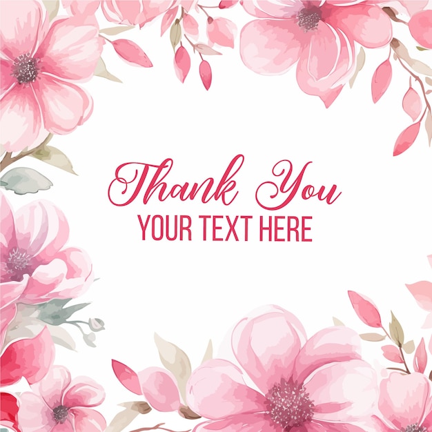 Dessin de carte d'invitation à l'aquarelle florale Clipart