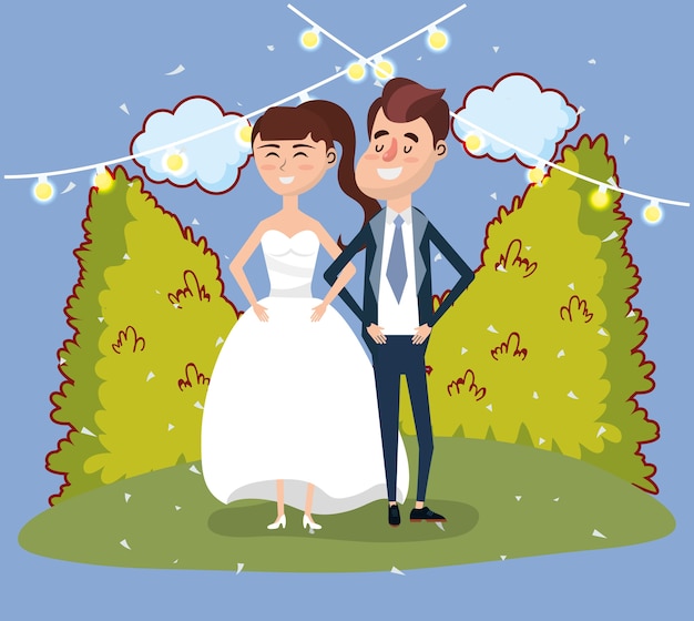 Dessin De Conception De Carte De Mariage