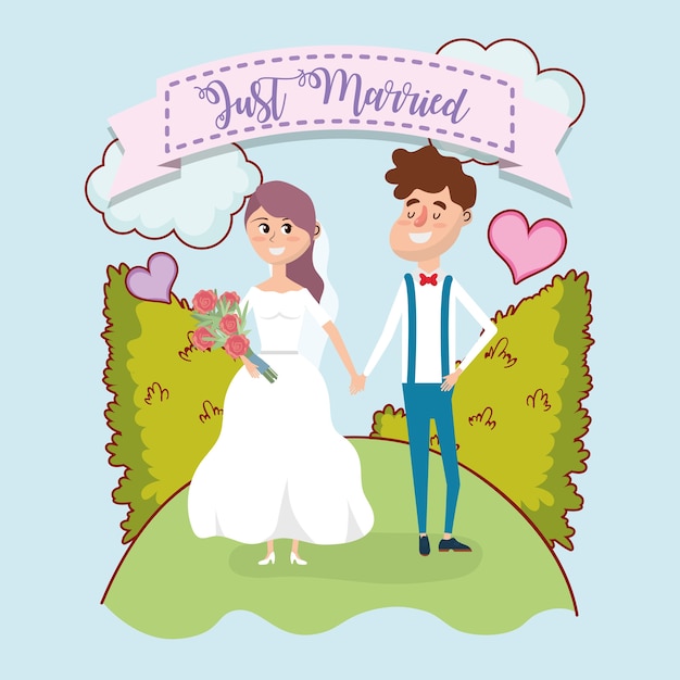 Dessin De Conception De Carte De Mariage