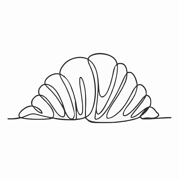 Vecteur un dessin d'une coquille de palourde avec un dessin en ligne d'un morceau de coquille marine