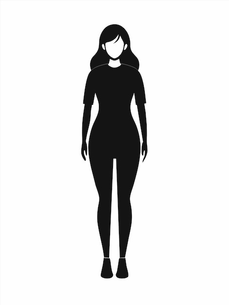 un dessin d'une femme dans un haut noir et un chapeau noir