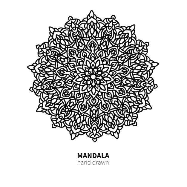 Dessin De Fleurs De Mandala.