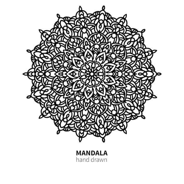 Dessin De Fleurs De Mandala.