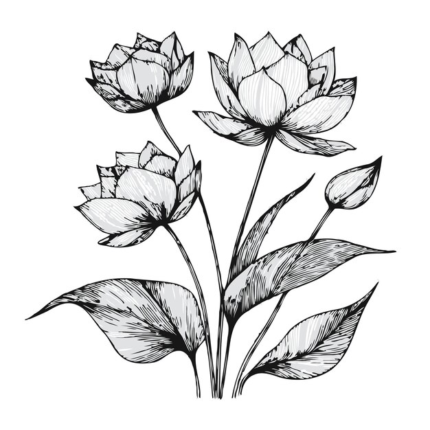 un dessin de fleurs avec les mots " tulips " sur lui