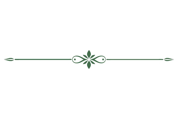 un dessin floral vert sur un fond blanc