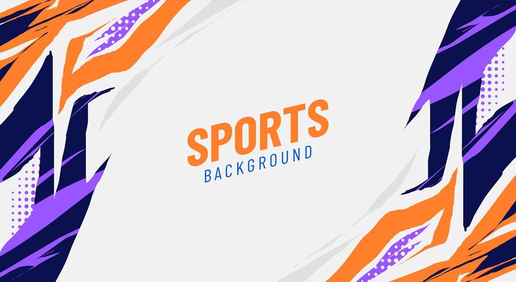 Vecteur dessin de fond sportif abstrait
