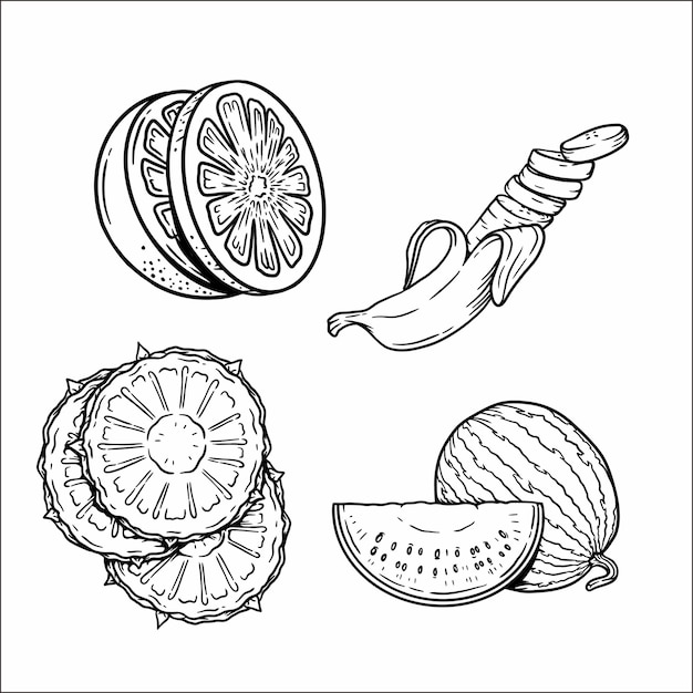 Dessin de fruits 1730