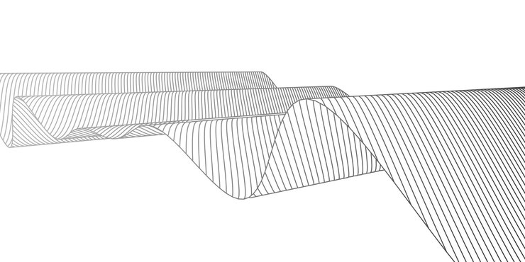 Vecteur dessin de ligne ondulée arrière-plan blanc abstrait à partir de lignes élément de conception illustration vectorielle