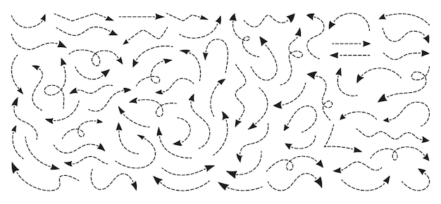 Dessin à La Main De Flèches Noires