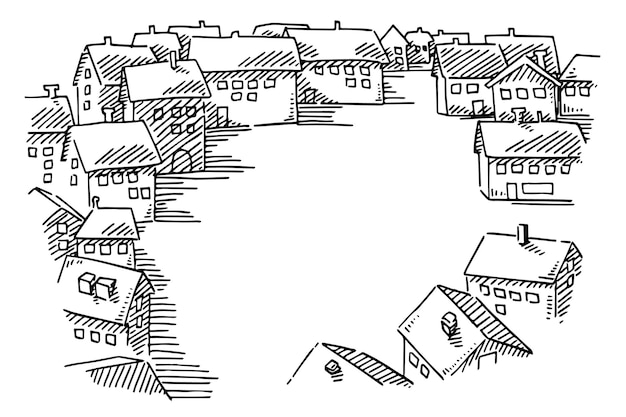 Vecteur un dessin d'une maison avec un numéro 2 dessus